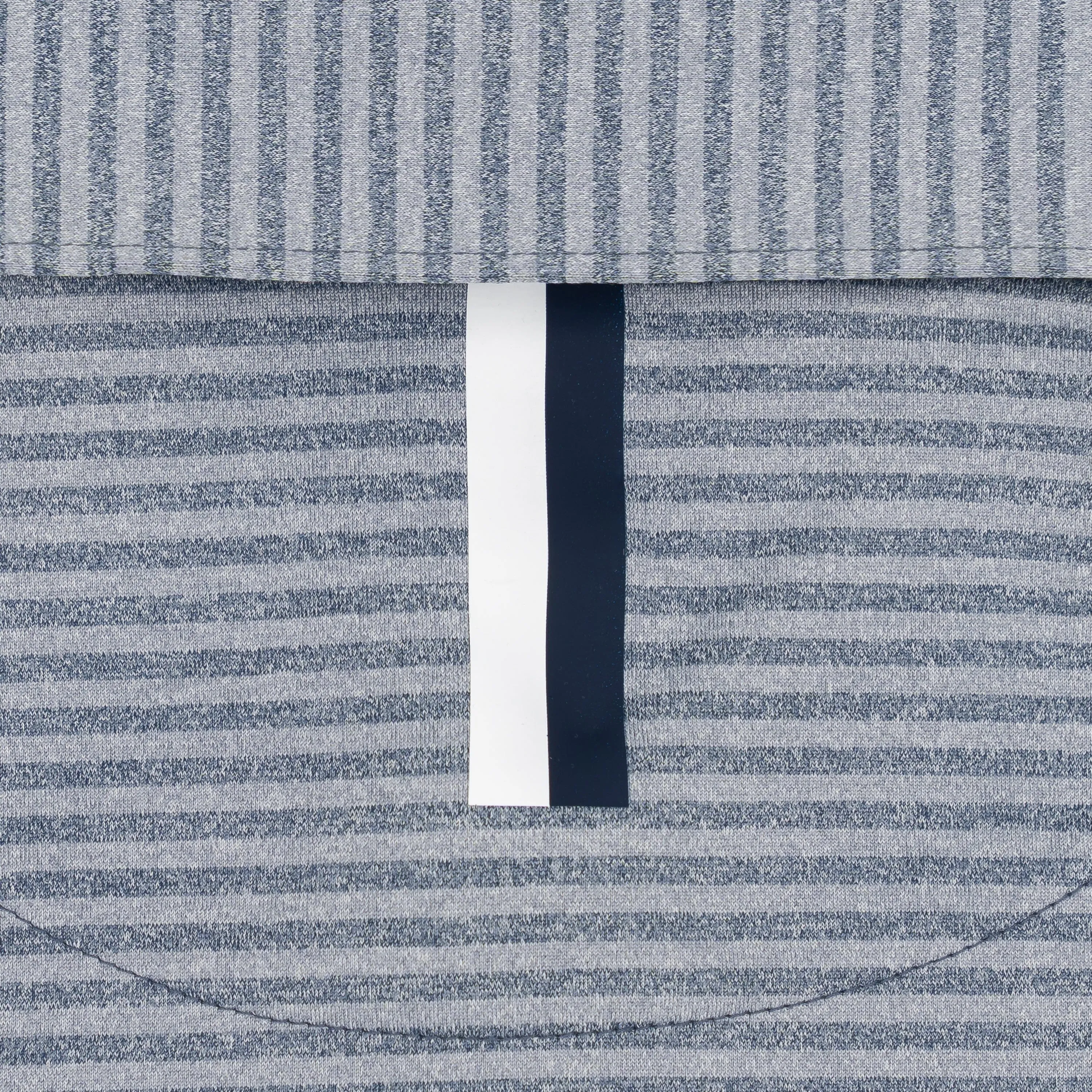 The Barts Heather Stripe | Performance Polo | The Barts Heather Stripe - Thunder Grey/Slate Blue