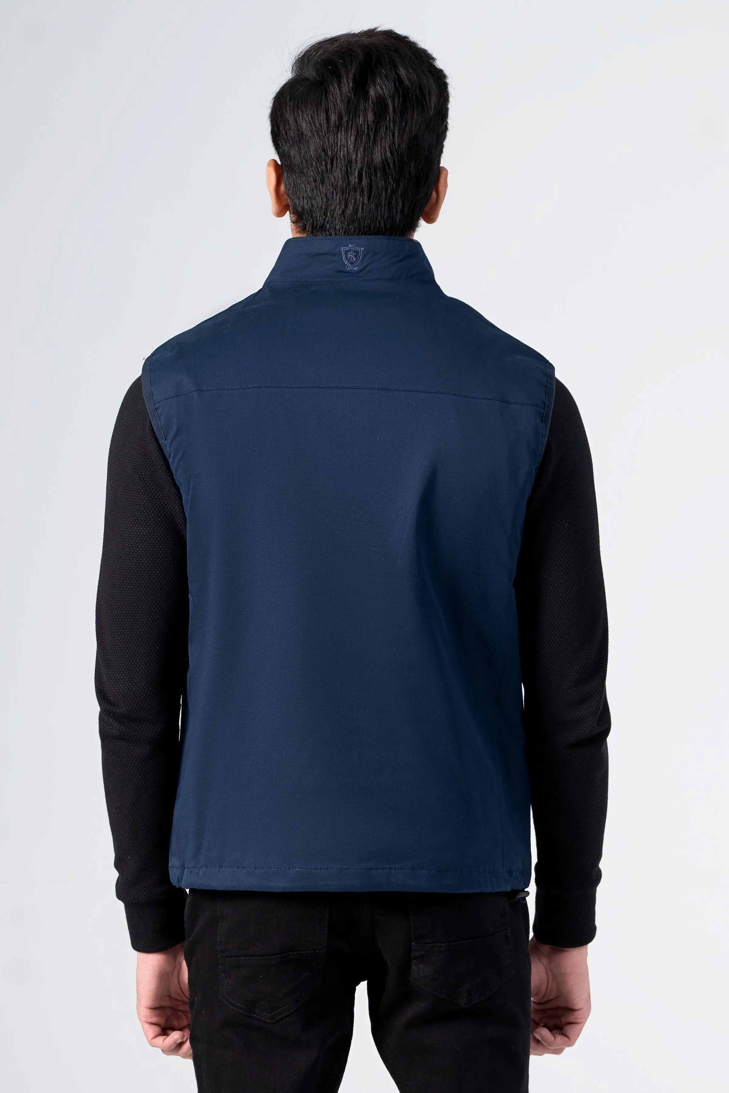 Wadded Cotton Jacket Navy