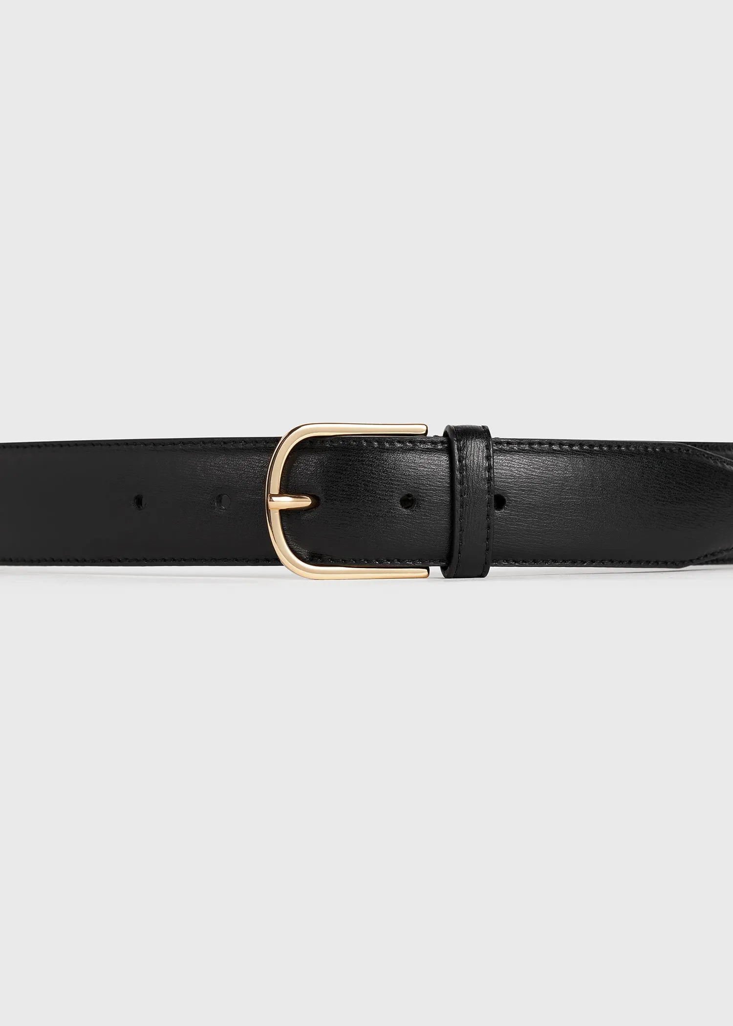 Wide trouser belt black