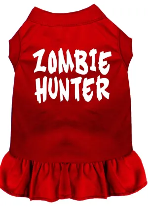 Zombie Hunter Screen Print Dress Red 4x (22)